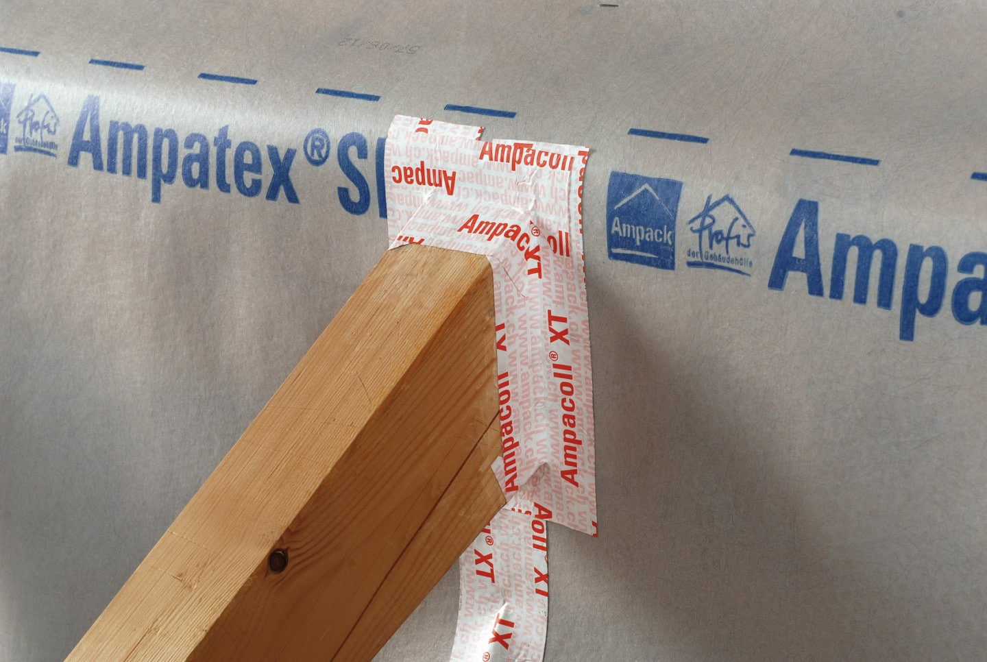 Material in action.

One use for this split backed tape is to tape around penetrations, as shown in this picture. The Ampacoll XT tape is ideal for external use as it is UV resistant and will last for decades in an external environment.